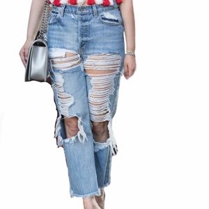 CARMAR LF Stores Ripped Denim Jeans